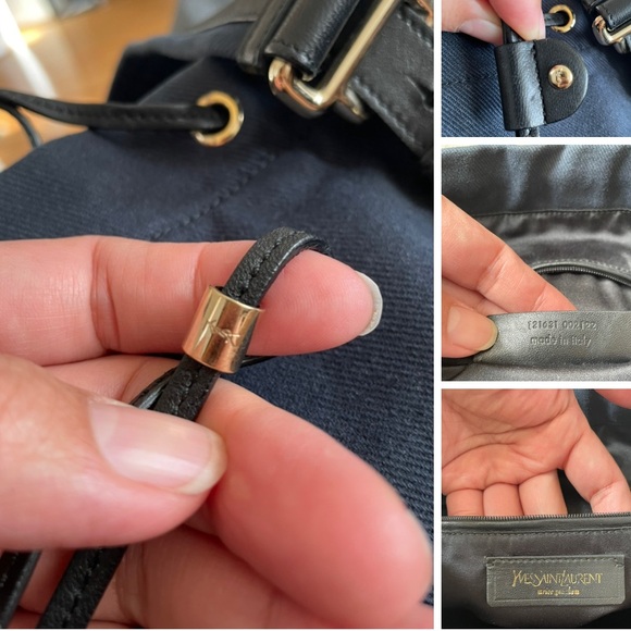 Yves Saint Laurent Black and Gold Women's Bag - Picture 7 of 8